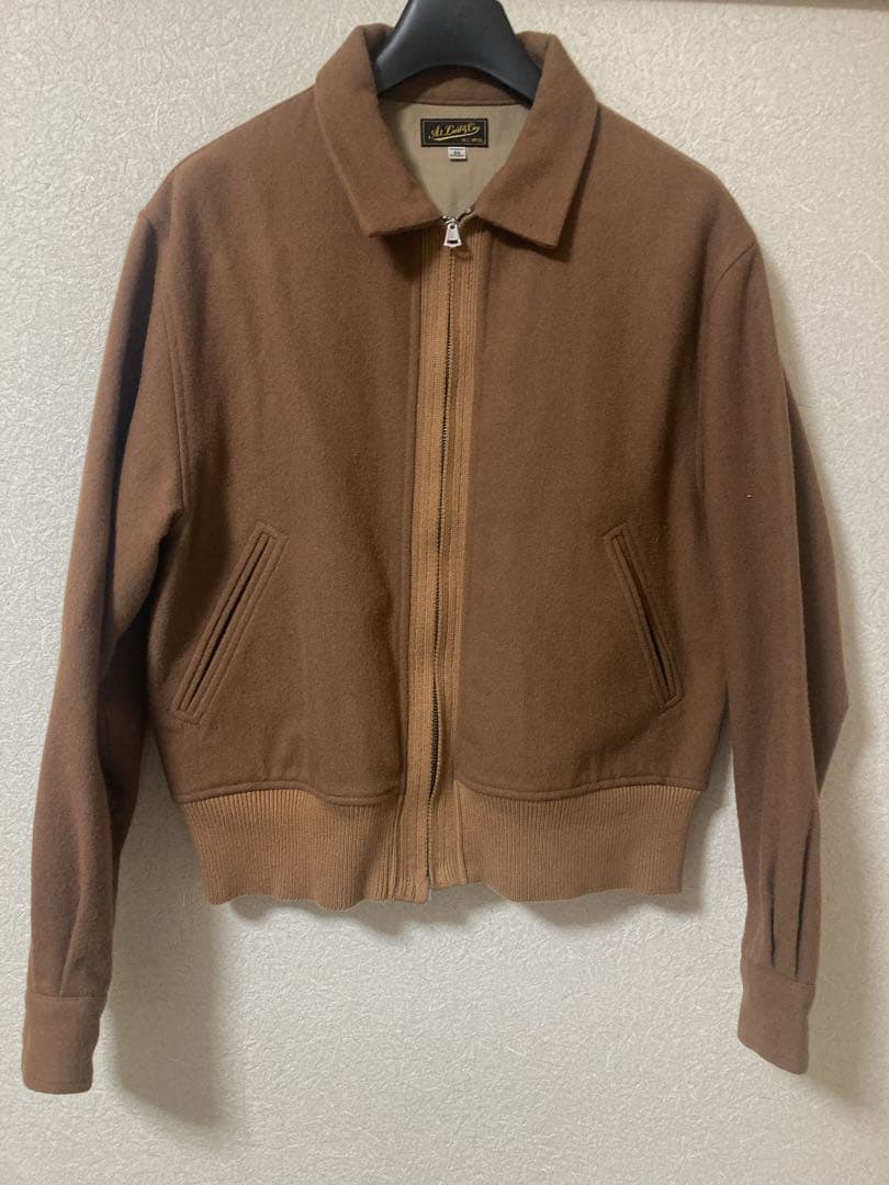 atlast&co ウール スポーツジャケット　サイズ44 モカ