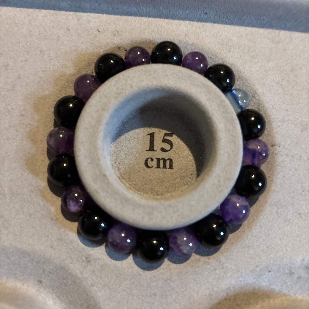 モリオンとアメジストで魔除けが最強化したかも！綺麗！さらにアクアマリンも！