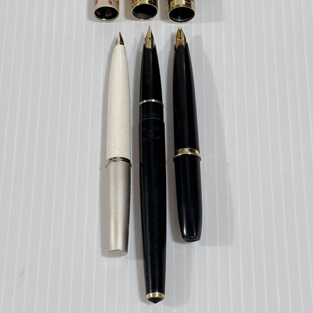 万年筆 PLATINUM プラチナム 他 18K 14K 3本セット まとめ