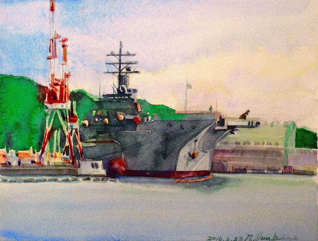 水彩画「ドナルドレーガン号」