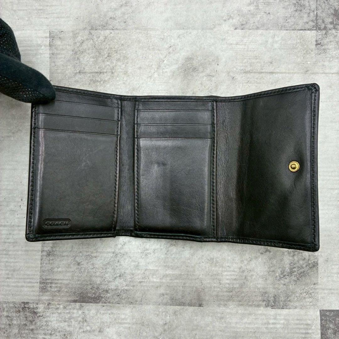 極美品 コーチ archive ジャッキー金具 ミニ財布 コンパクトウォレット