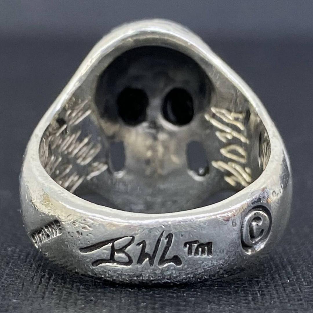 Bill Wall Leather K18 グッドラック スカル リング 17号