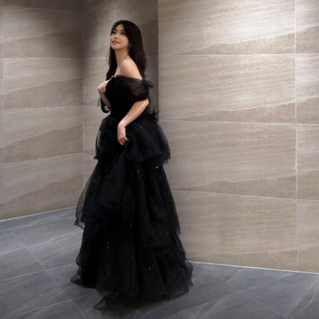 ブラックドレス　ウェディング