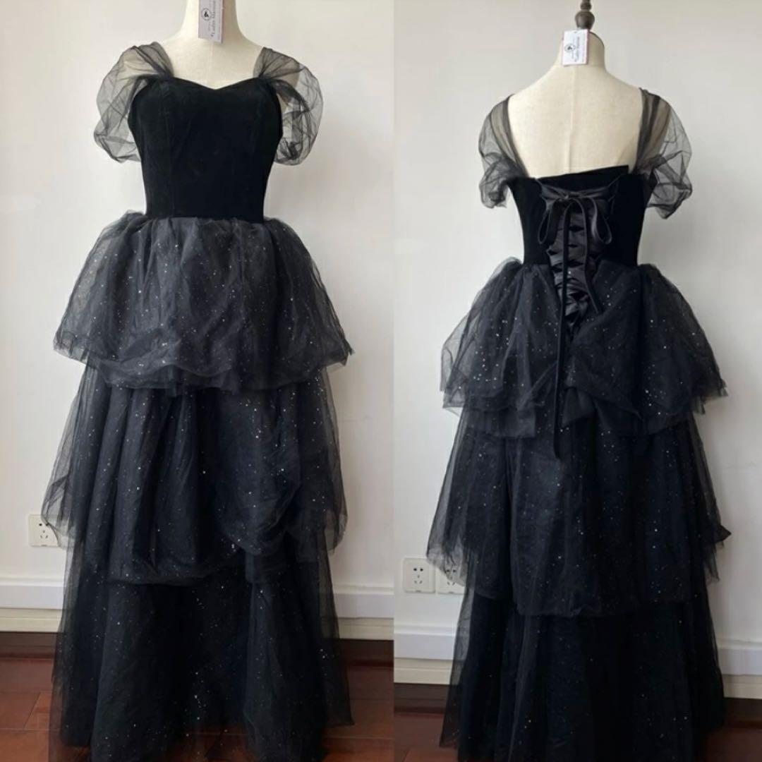 ブラックドレス　ウェディング