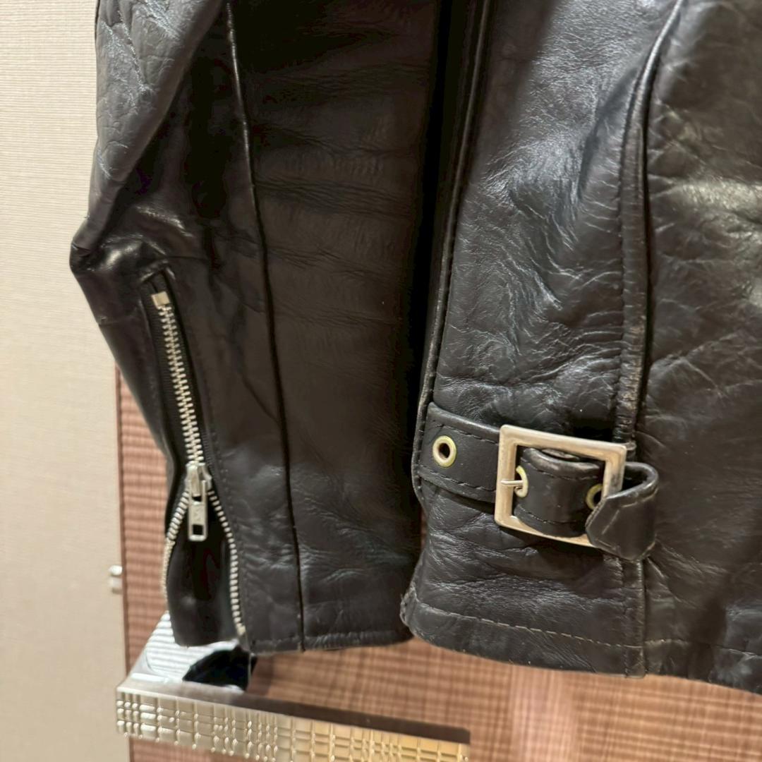 Schott　641　レザージャケット　ボアライナー付属　ブラック　36