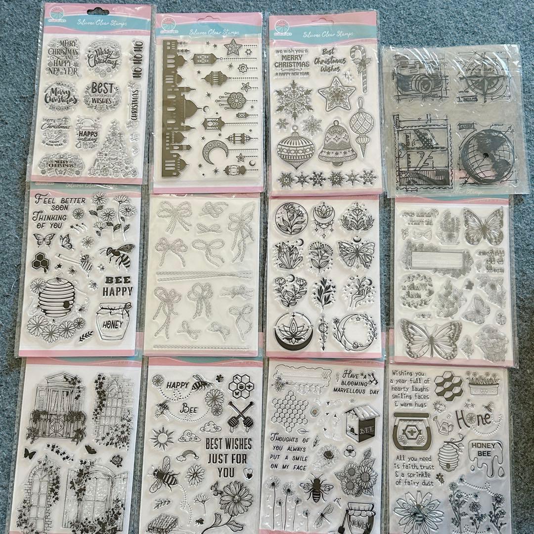 【計55枚】クリアスタンプアソートセット