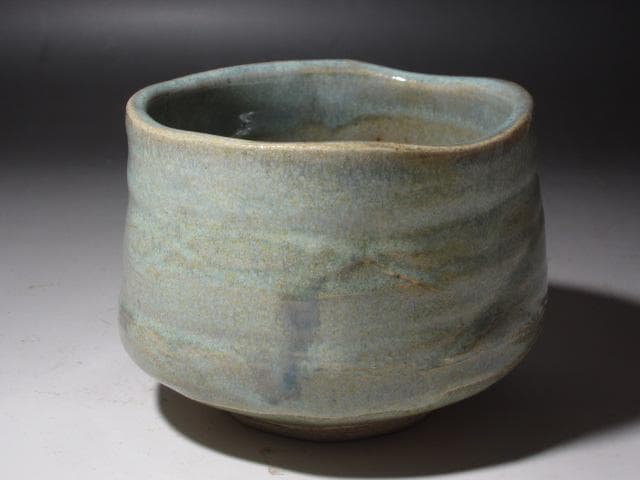 ☆　岡部嶺男　志野茶碗　目をひく一品です☆y374