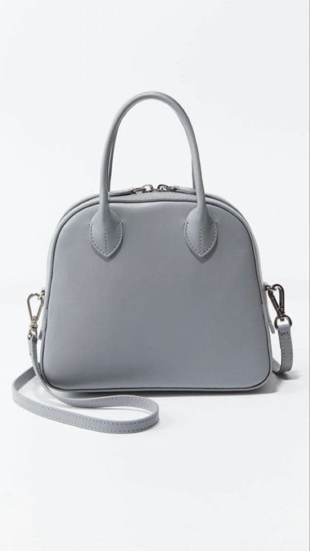 メゾンカナウ 佐藤佳菜子 別注 ラウンドボストン クラウド グレー