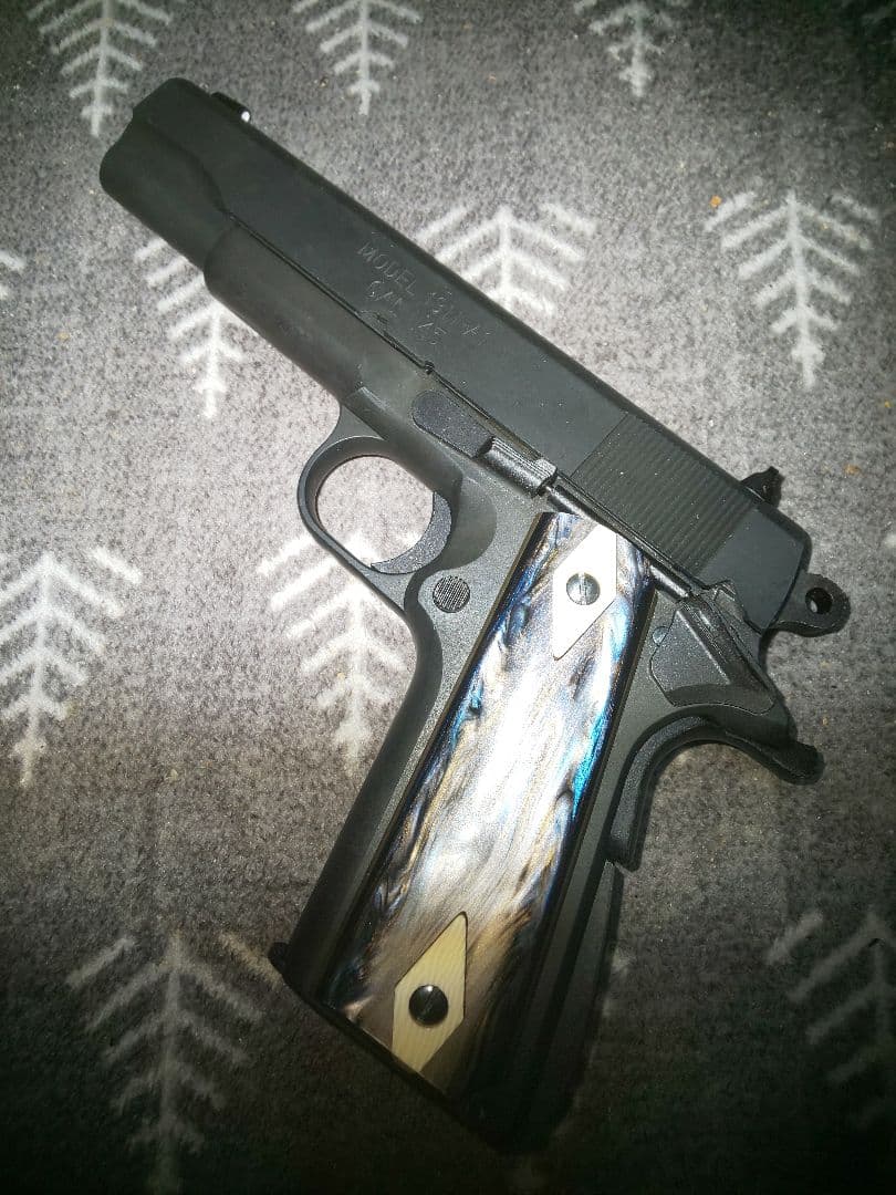 タナカ スプリングフィールドM1911A1 エジプト製グリップ 25日まで出品