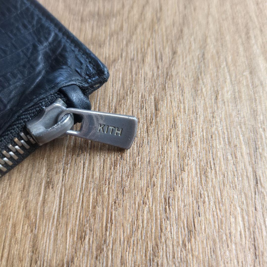 KITH ブラック ポーチ　モノグラム