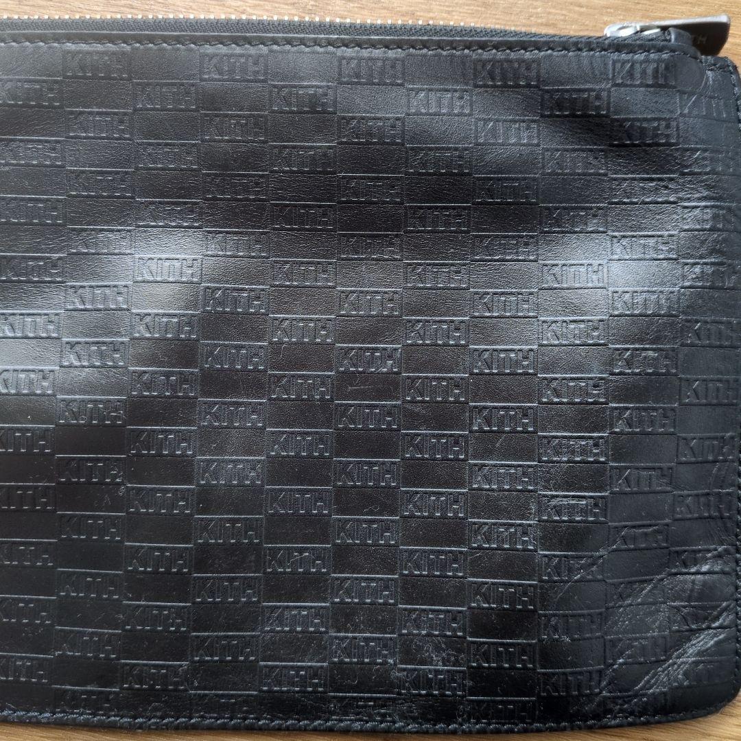 KITH ブラック ポーチ　モノグラム