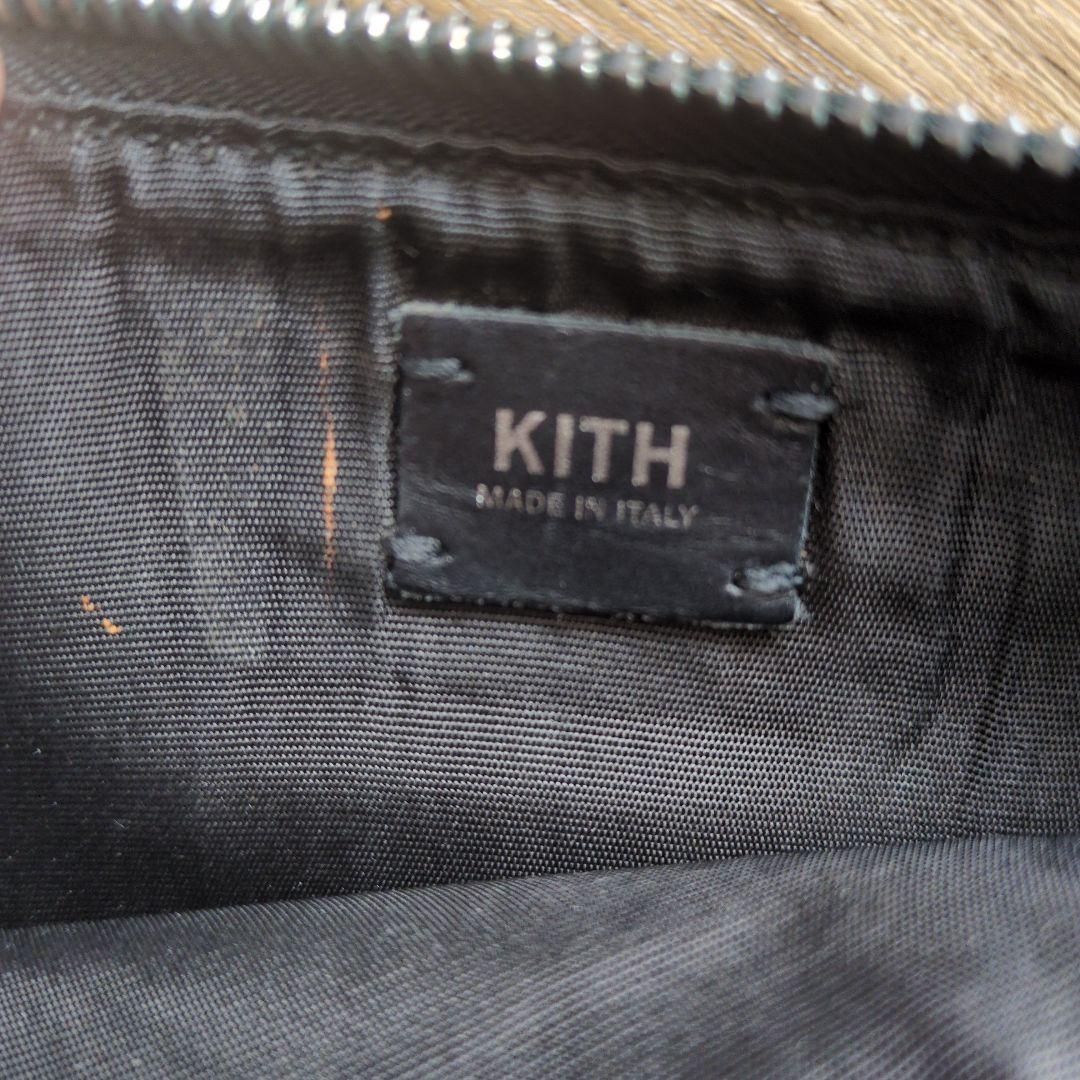 KITH ブラック ポーチ　モノグラム