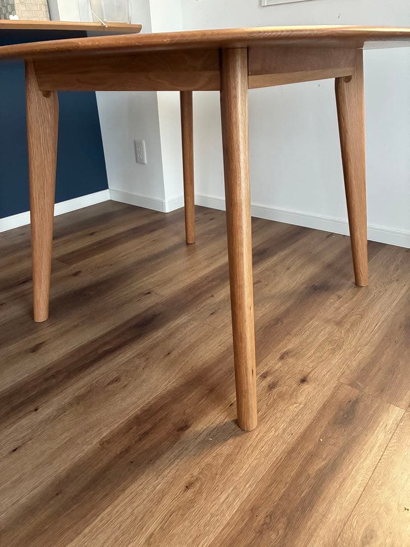 【チンネン様】大川家具　円形ダイニングテーブル