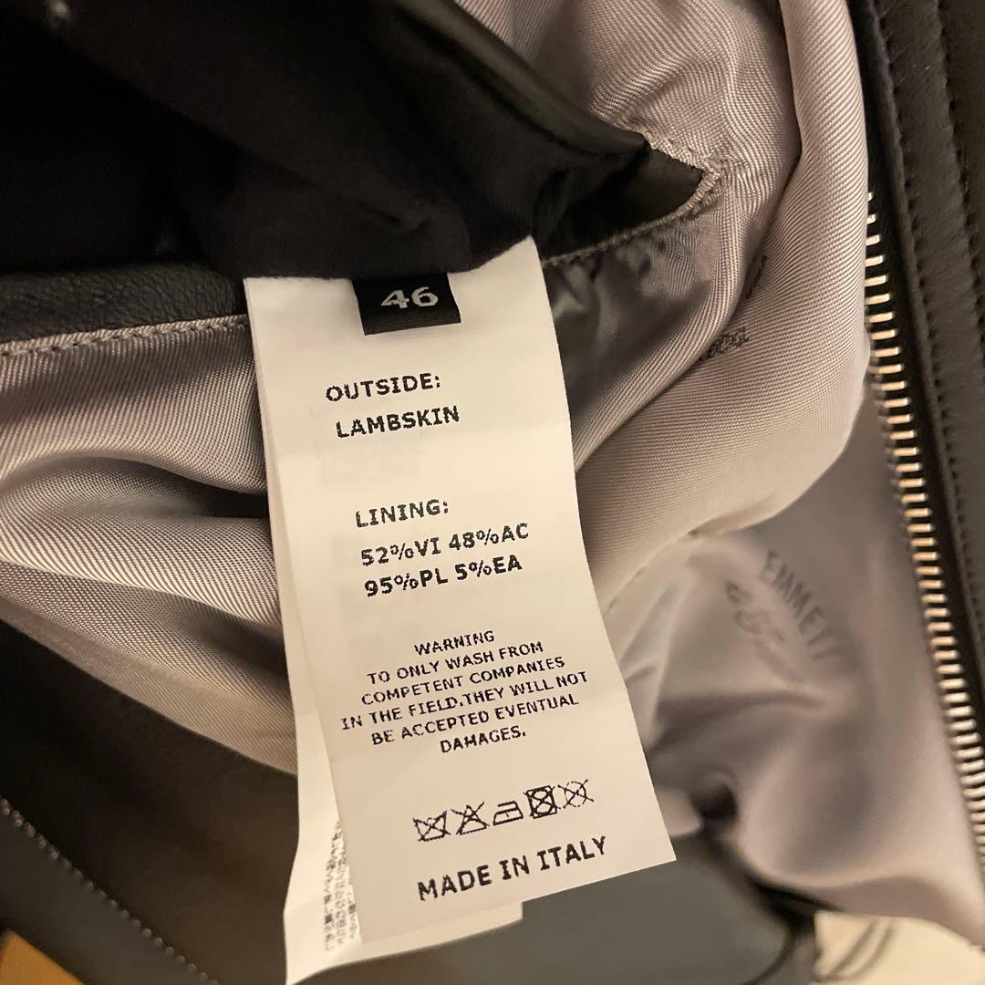 エンメティ シングルライダース ラムレザー マッシモ MASSIMO 46