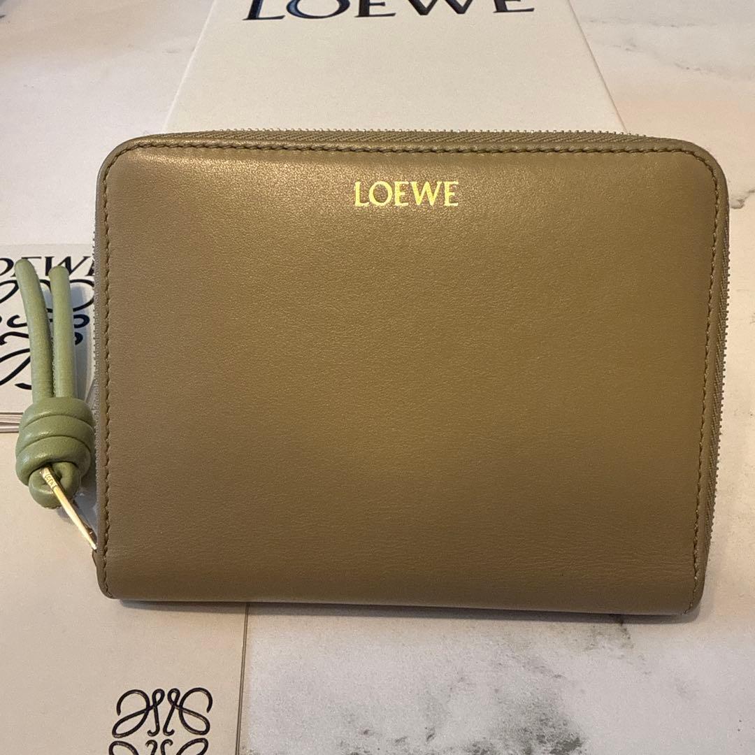LOEWE ロエベ　ノットコンパクトジップウォレット
