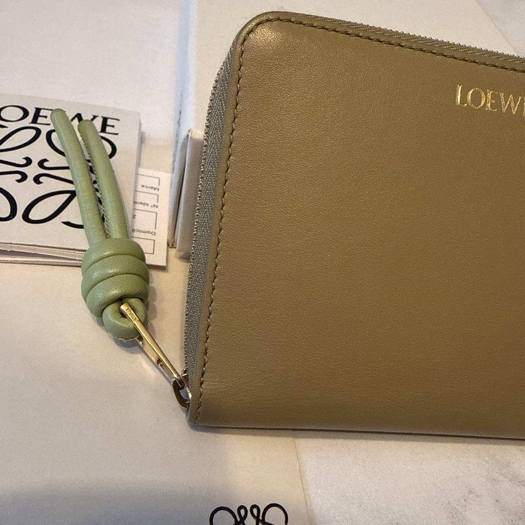 LOEWE ロエベ　ノットコンパクトジップウォレット