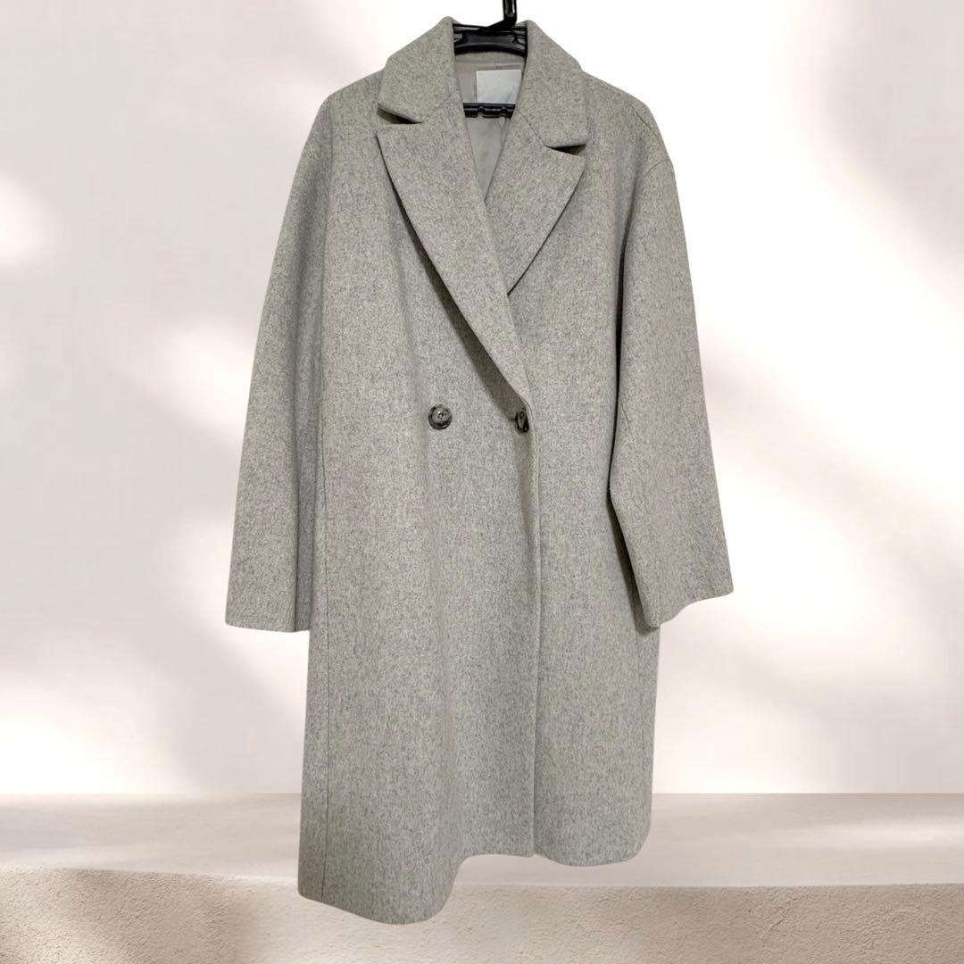GALLARDAGALANTE ウールビーバーチェスターコート　ライトグレー