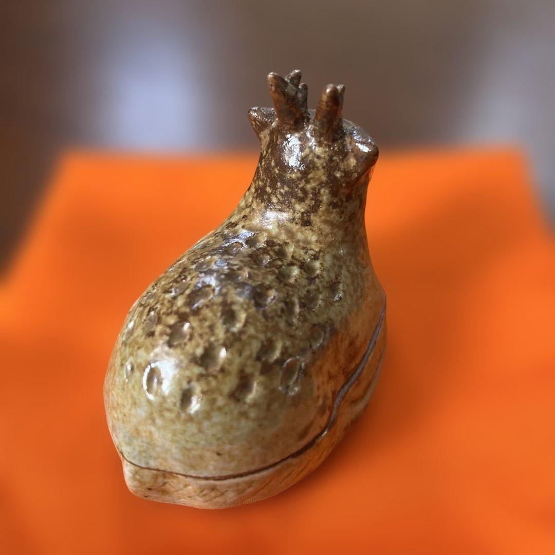 香合　鹿　常磐窯