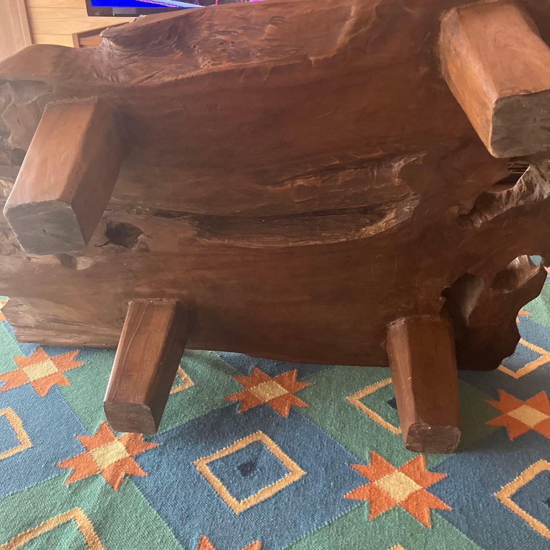 オールドチーク　テーブル　海外　バリ　木材　ビンテージ　アンティーク