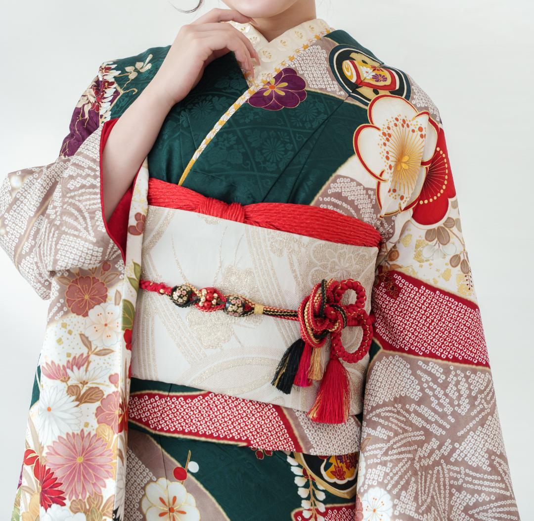 ≪美品≫正絹　振袖9点フルセット【725】【155cm~165cmの方用】