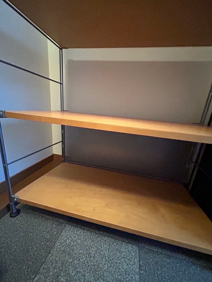 無印良品　木製4段シェルフ キャスター付き