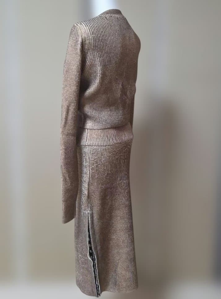 ♡DIESEL♡ ゴールド&ベージュ ニット タイトスカート セットアップ