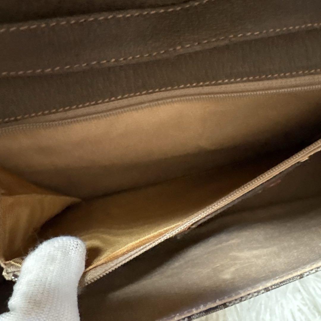 希少 レア オールドグッチ GG 総柄 レザー ショルダーバッグ ポシェット