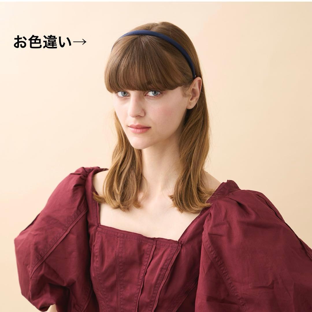 ほぼ未使用　アレクサンドル ドゥ パリ カチューシャ (1 cm) 黒