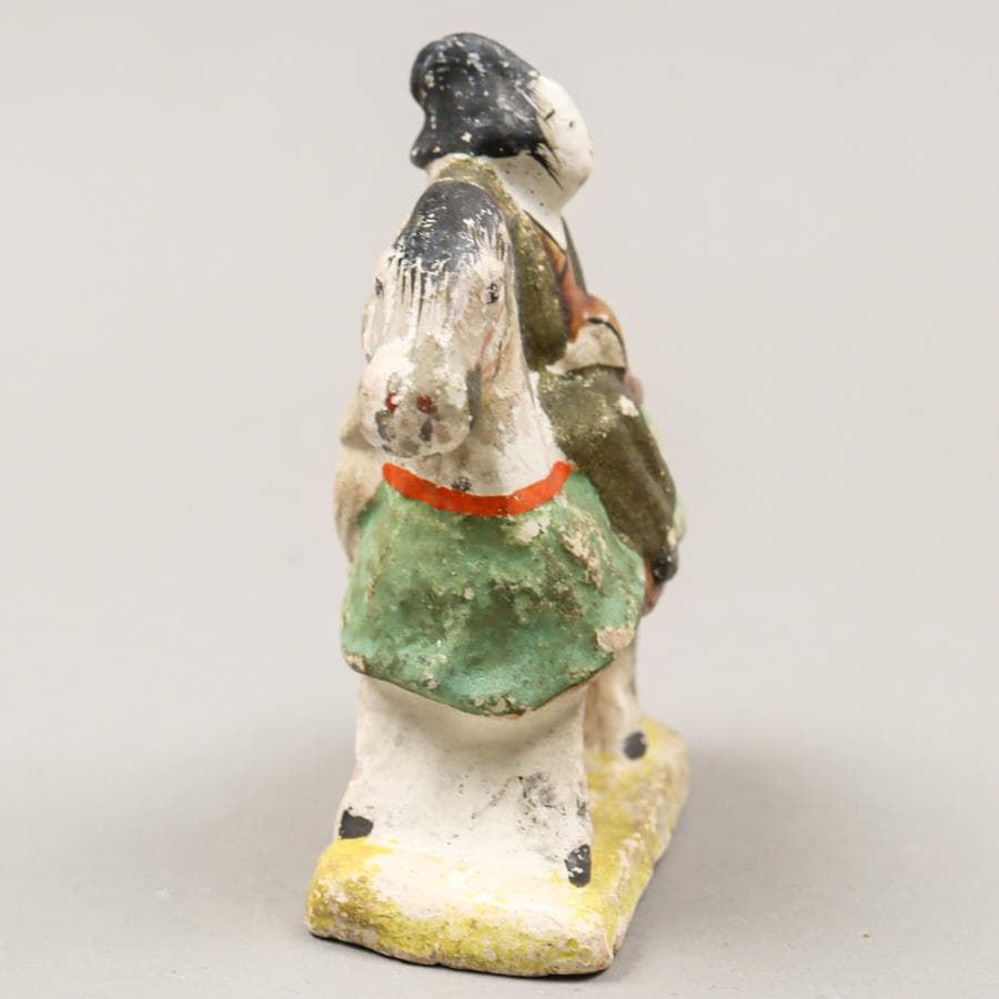 馬乗り小姓 土人形 置物 民芸品