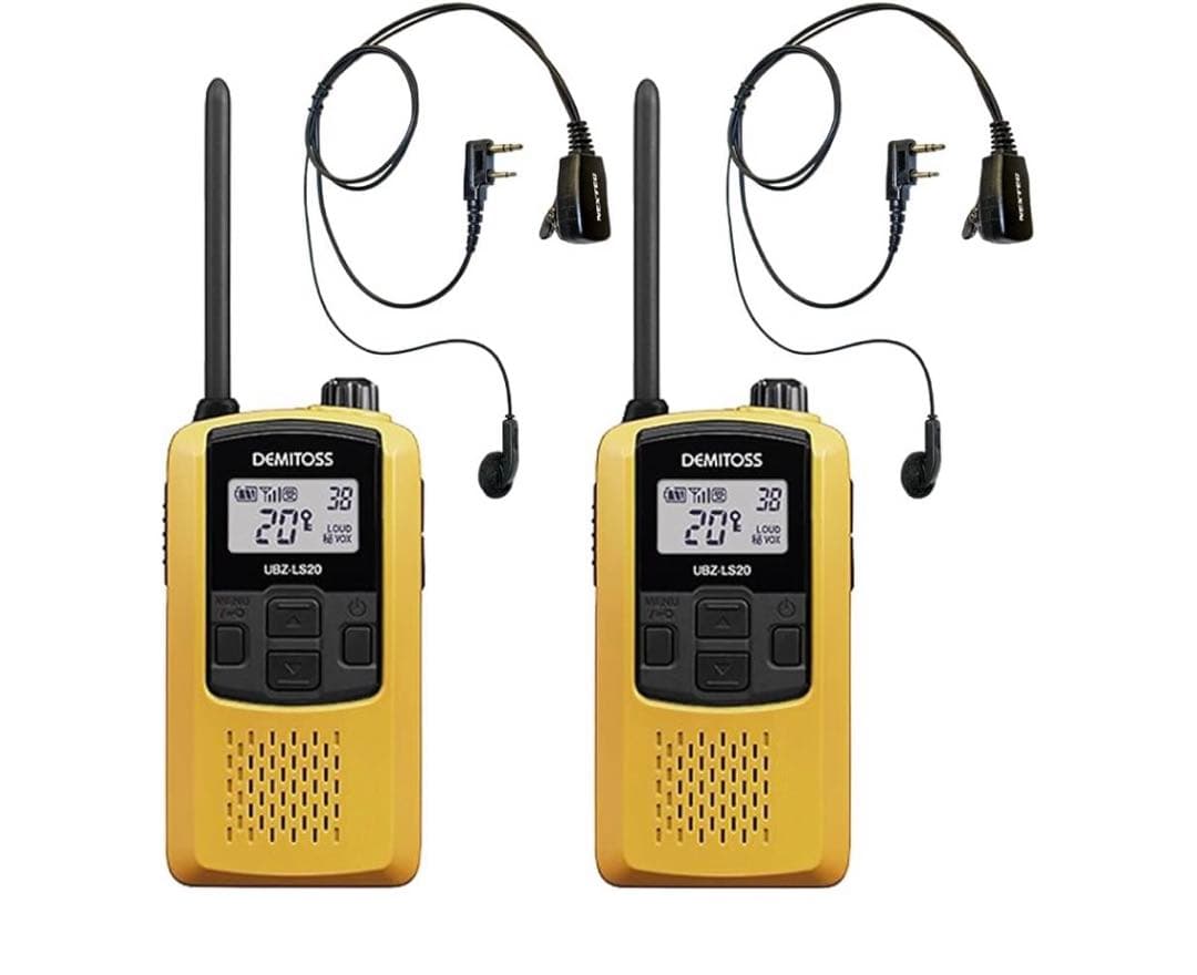 Z086 トランシーバー UBZ-LS20 デミトス イヤホンマイク 2台セット