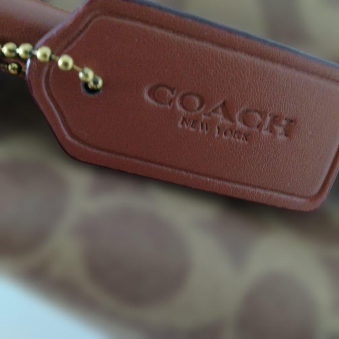 【新品未使用】コーチ ウィロウ バッグ シグネチャー ブラウン C6868