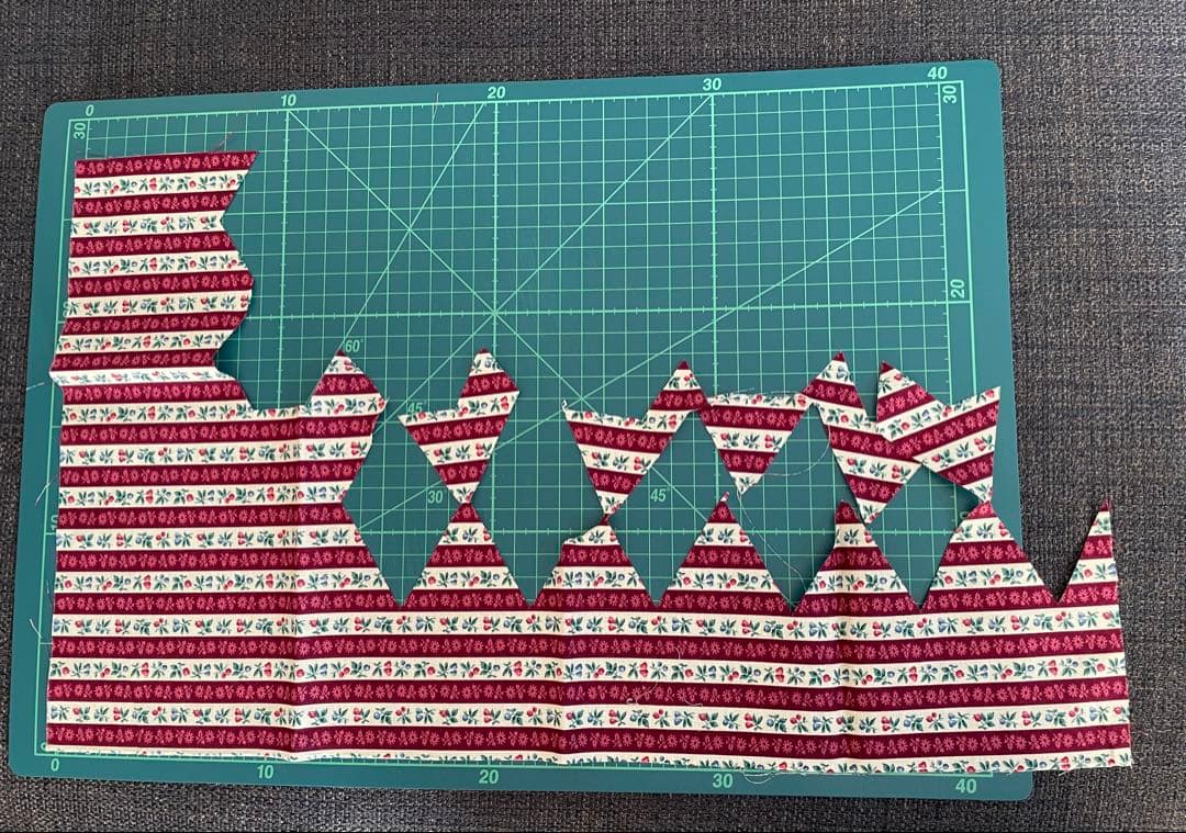 （478）ヘキサゴン 正六角形 パッチワーク 製作途中 カット布