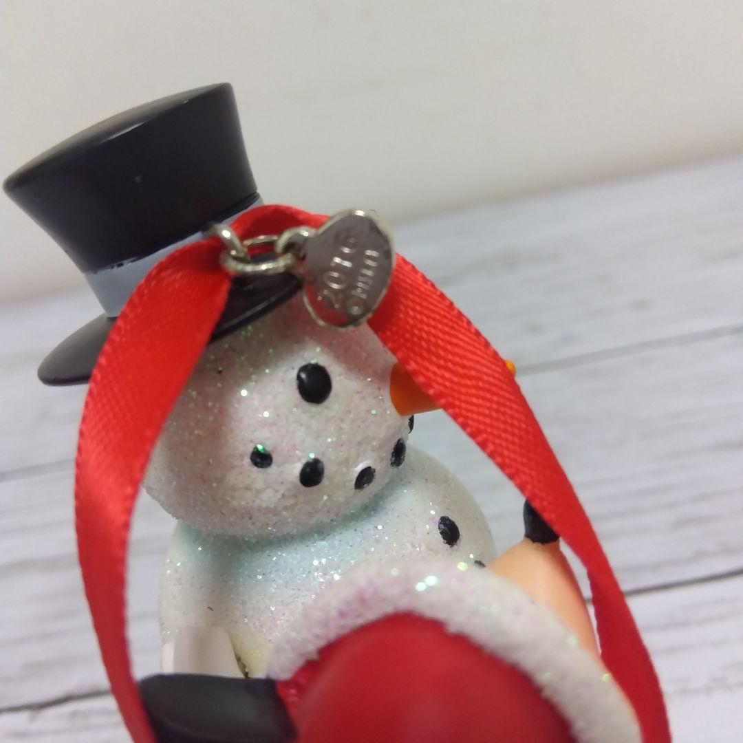 激レア　ディズニー　ミニーちゃん　雪だるま　クリスマスオーナメントフィギュア