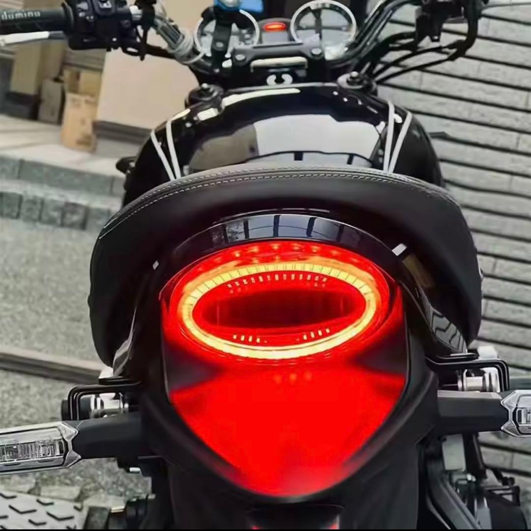 カワサキZ900RS / CAFE アワビ テールランプ LED ダークレッド