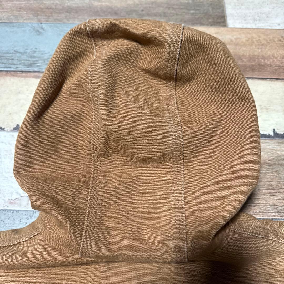 美品Carhartt カーハートXLダックジャケットフード付きブラウン