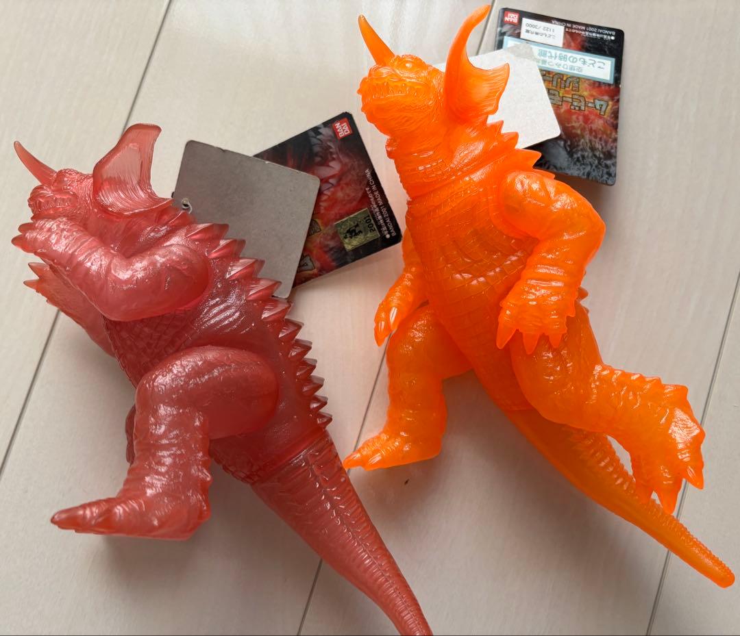 バラゴン　モスラ　タグ付き　3体　ゴジラ　バンダイ
