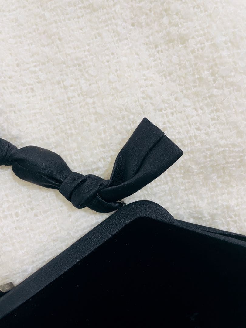 お値下げ。FOXEY ブラック クラッチバッグ