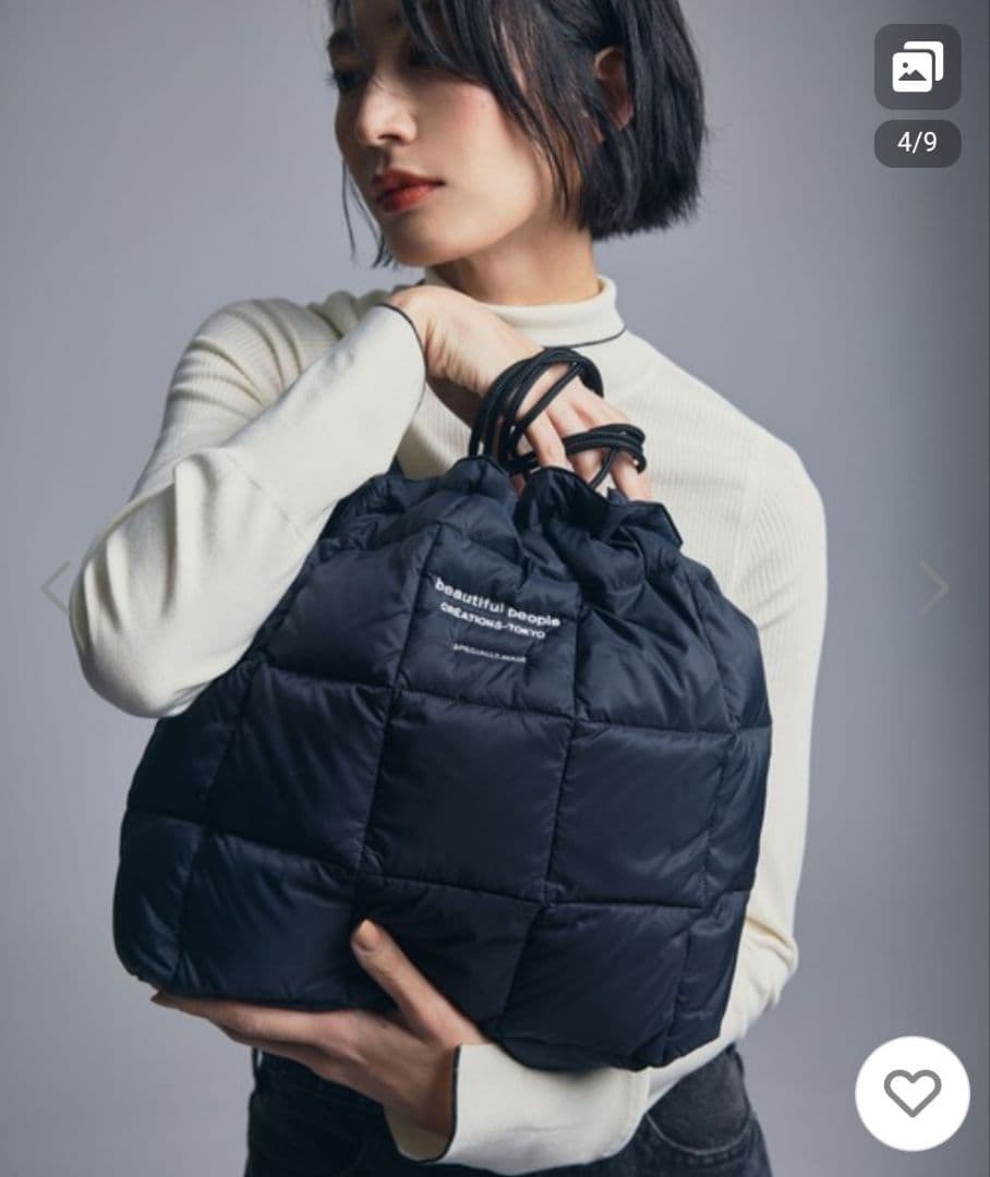 美品★beautiful people ‪× TAION ショルダーバッグ 黒