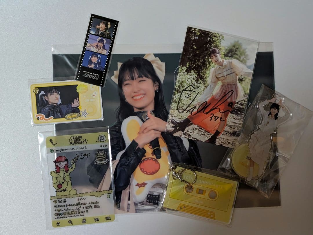 リトグリ　アサヒ　ラッフルくじ　10周年　クリアカード　ポストカード　直筆サイン