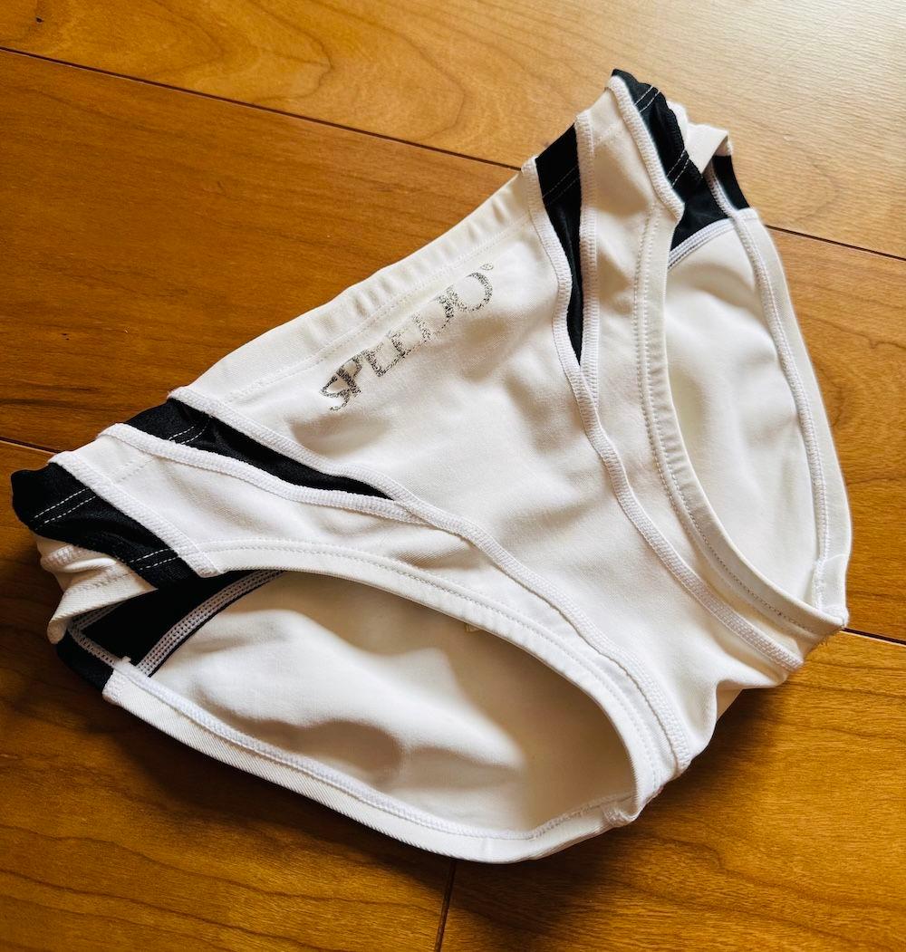 【美品】SPEEDO アクアスペック　競パン ホワイト Lサイズ