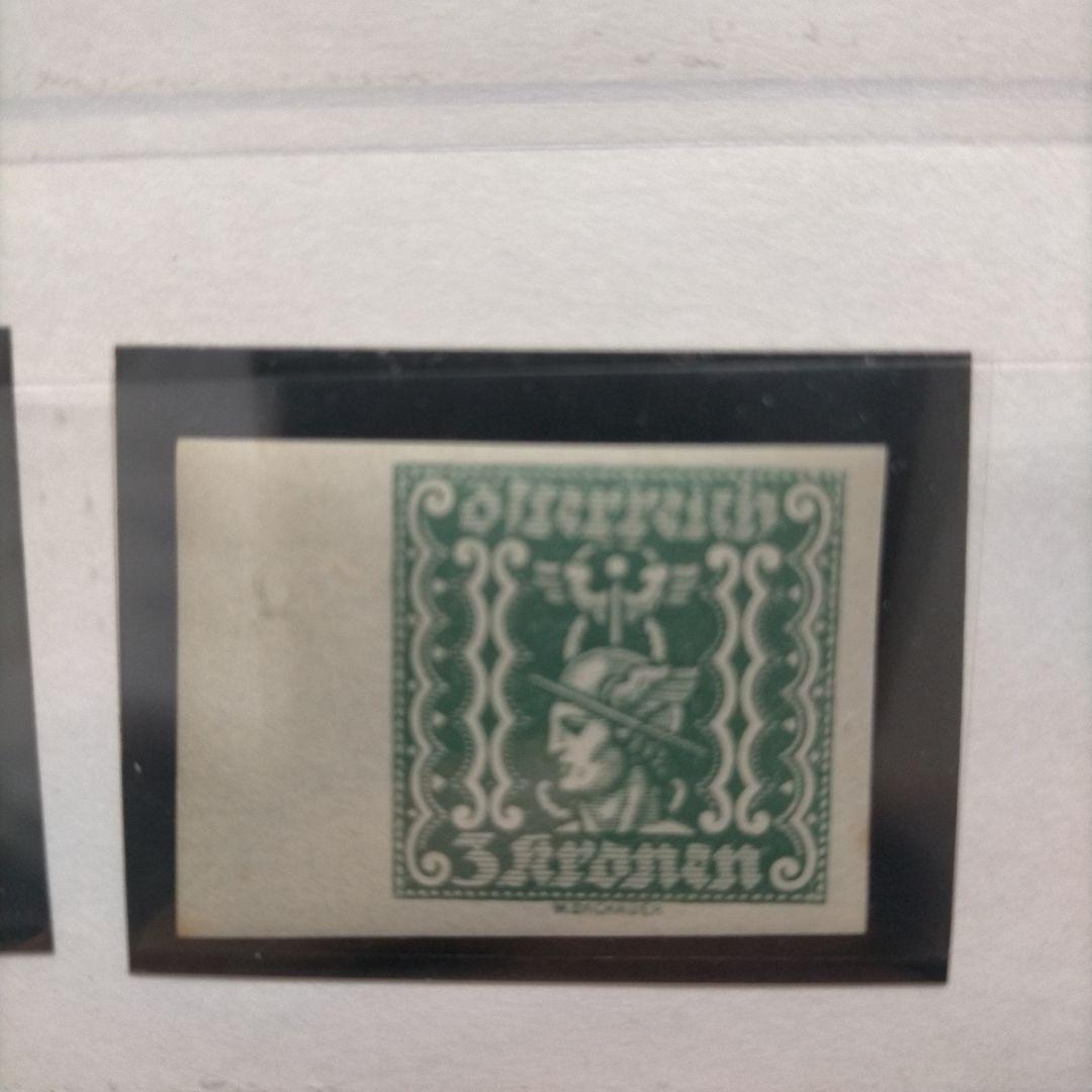 1028 外国切手 オーストリア古切手1920年代 新聞切手7種 未使用