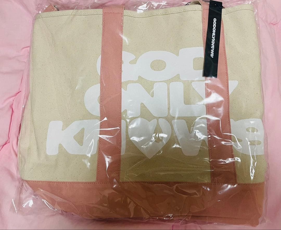 GOD ONLY KNOWS　トートバッグ ピンク 岩田剛典