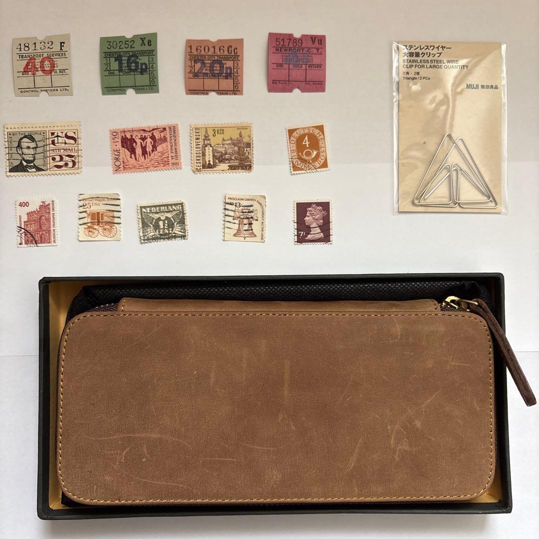 今堀　バハギア　ラウンドジップペンケース　クレイジーホース