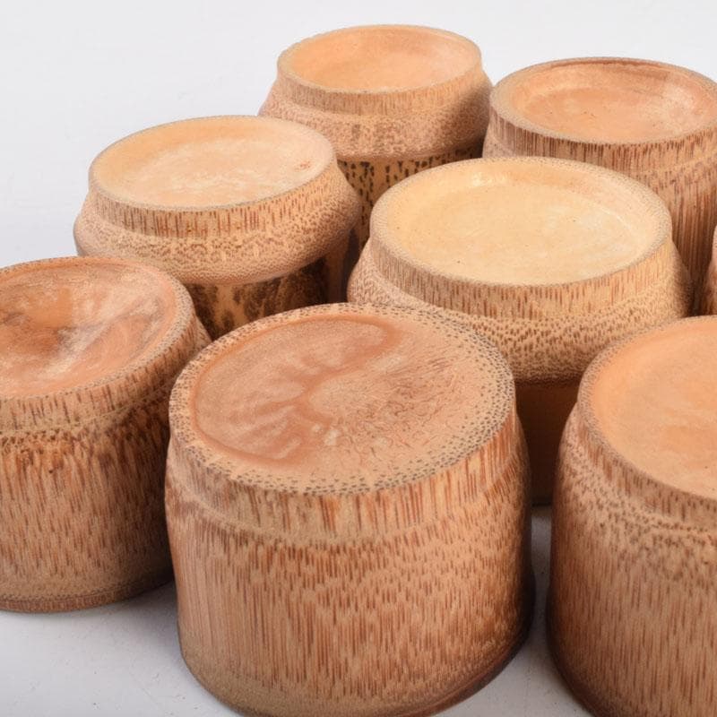 和食器　古竹製　盃　九客　C　8723