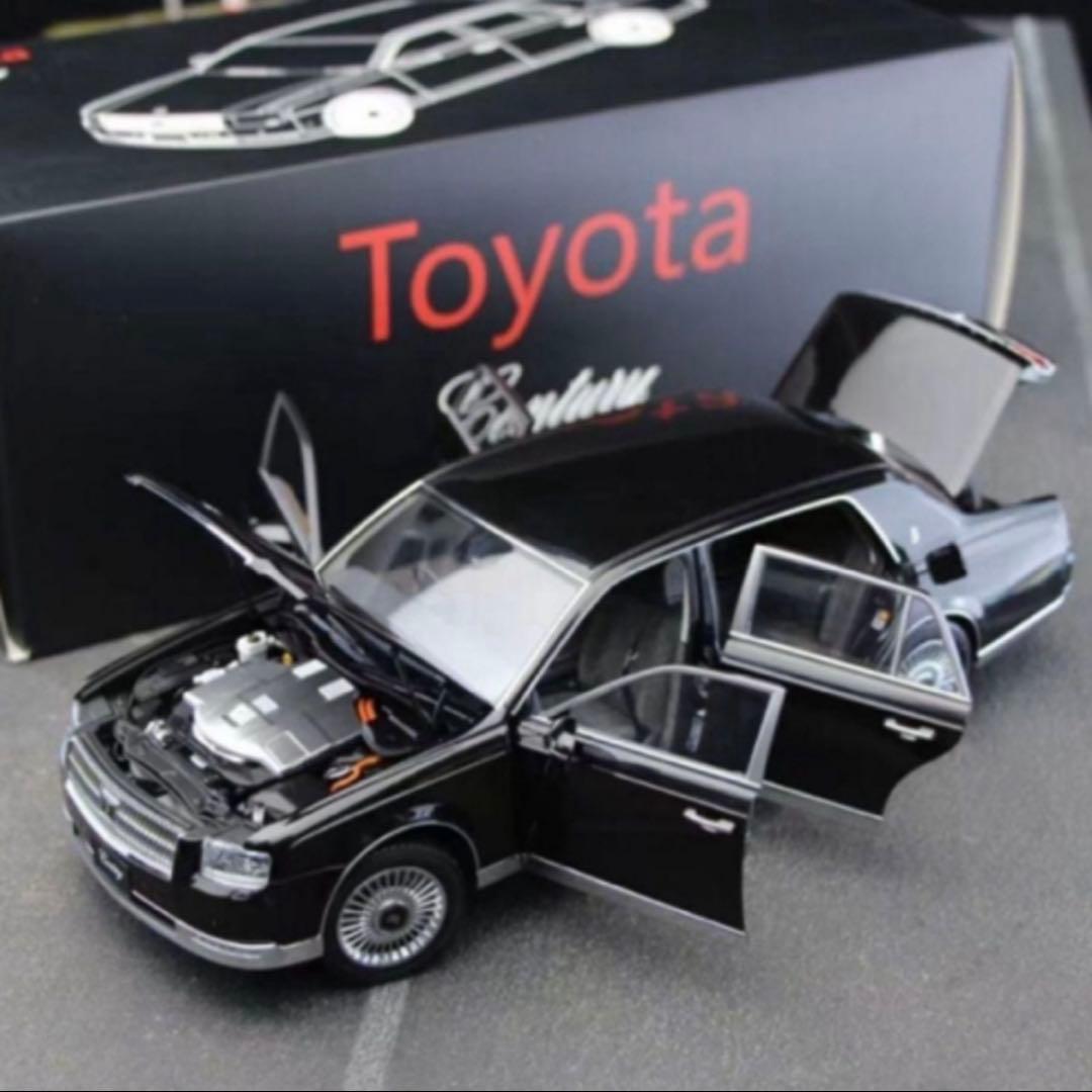 LCD製 1:18 トヨタ センチュリー 合金製フルオープンモデルカー　ブラック