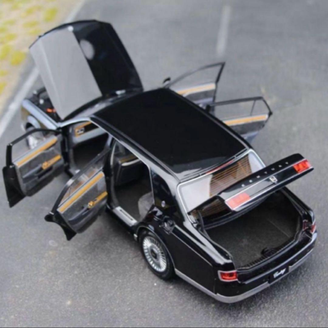 LCD製 1:18 トヨタ センチュリー 合金製フルオープンモデルカー　ブラック