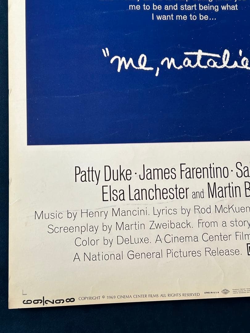 ナタリーの朝　USオリジナル映画ポスター