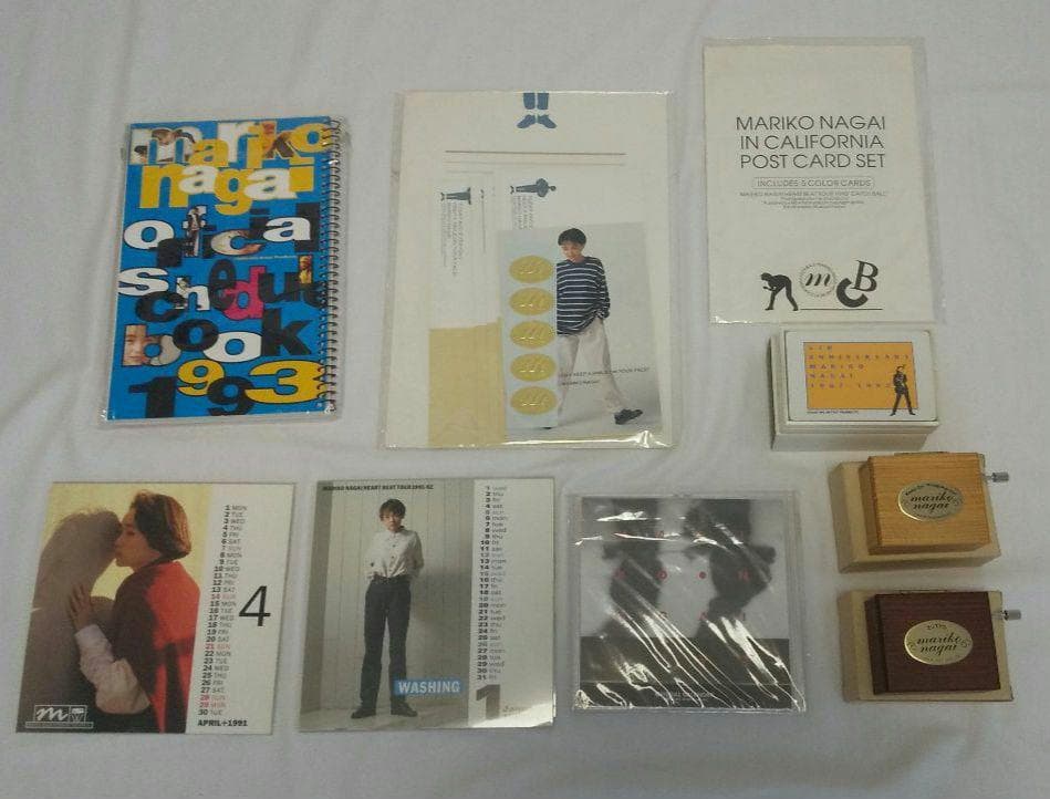 【希少】1990年代 永井真理子グッズ多数 コンサート・カレンダー・文具・タオル