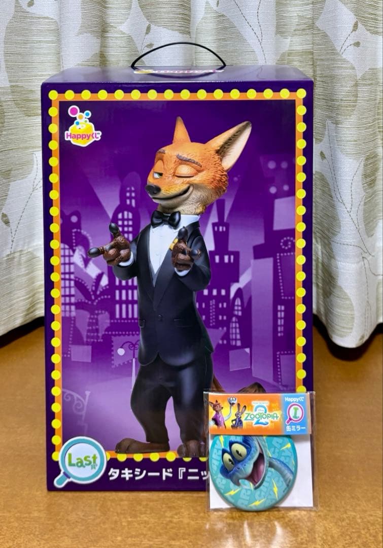 Happyくじ『ズートピア2』 Last賞　タキシード『ニック』フィギュア⭕️新品