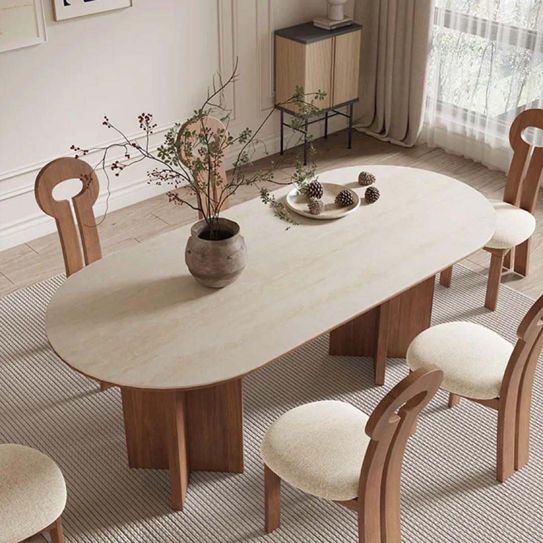 CAGUUU トラバーチンダイニングテーブル